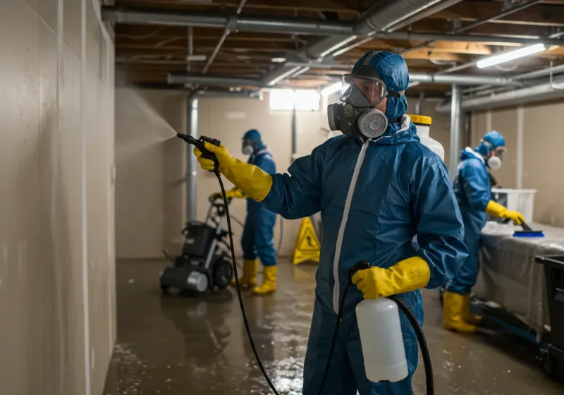 Basement Sanitization and Antimicrobial Treatment process in Ingenio, PR