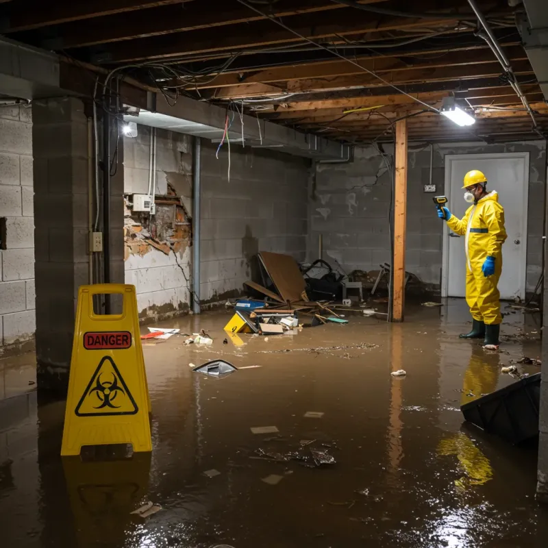 Flooded Basement Electrical Hazard in Ingenio, PR Property